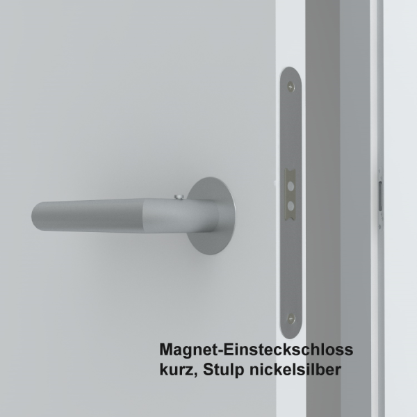 Tür + Zarge stumpfeinschlagend Typ OS (= ohne Schlüsselloch)