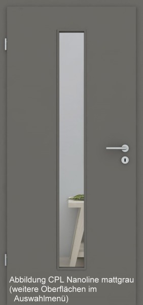 Tür Designkante mit Lichtausschnitt LA008/M