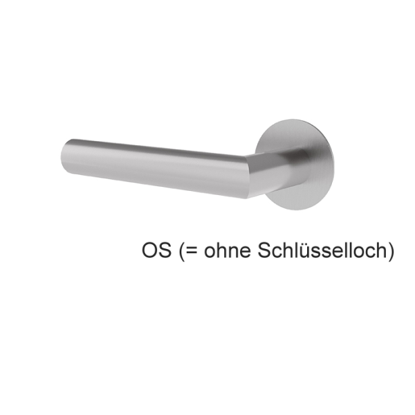 Türgriff JANA Edelstahl mit runden Flach-Rosetten