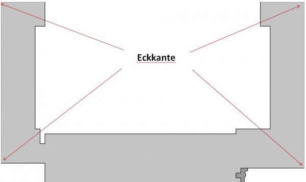 Zarge Eckkante für Innentüren