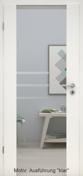 Holzglastür mit Glasmotiv Sand 28