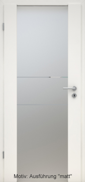 Holzglastür mit Glasmotiv Sand 21