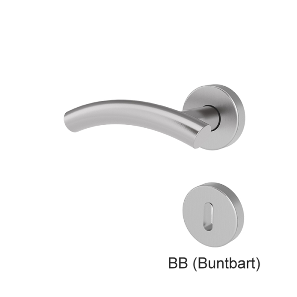 Türgriff SYLT Edelstahl mit runden Rosetten