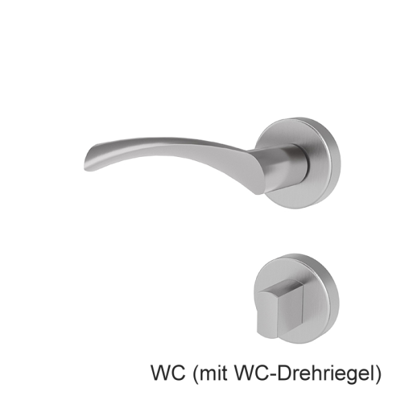 Türgriff GAVI Edelstahl mit runden Rosetten