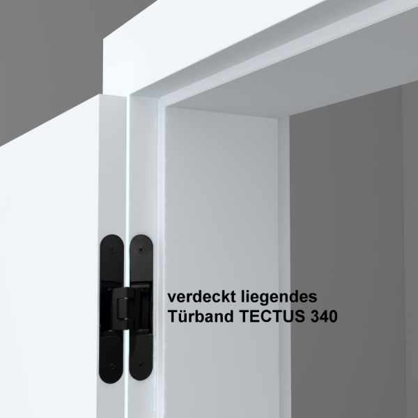Tür + Zarge stumpfeinschlagend Typ OS (= ohne Schlüsselloch)
