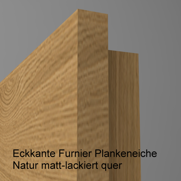 Tür Furnier PLANKENEICHE mit Glasmotiv Sand 82 auf grauem Glas