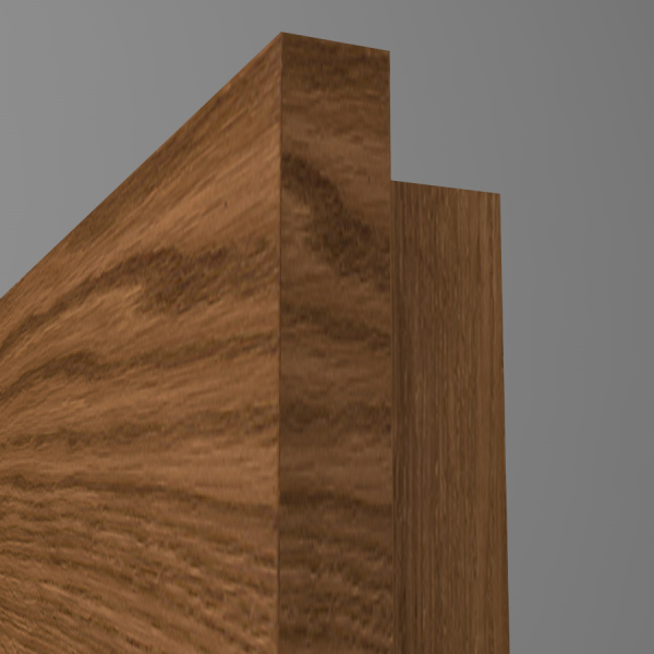 Tür Furnier PLANKENEICHE Bronze matt-lackiert **quer**