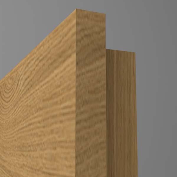 Tür Furnier PLANKENEICHE Natur matt-lackiert **quer**